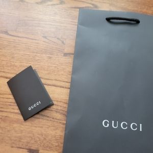 Gucci shopping bag and recept card black